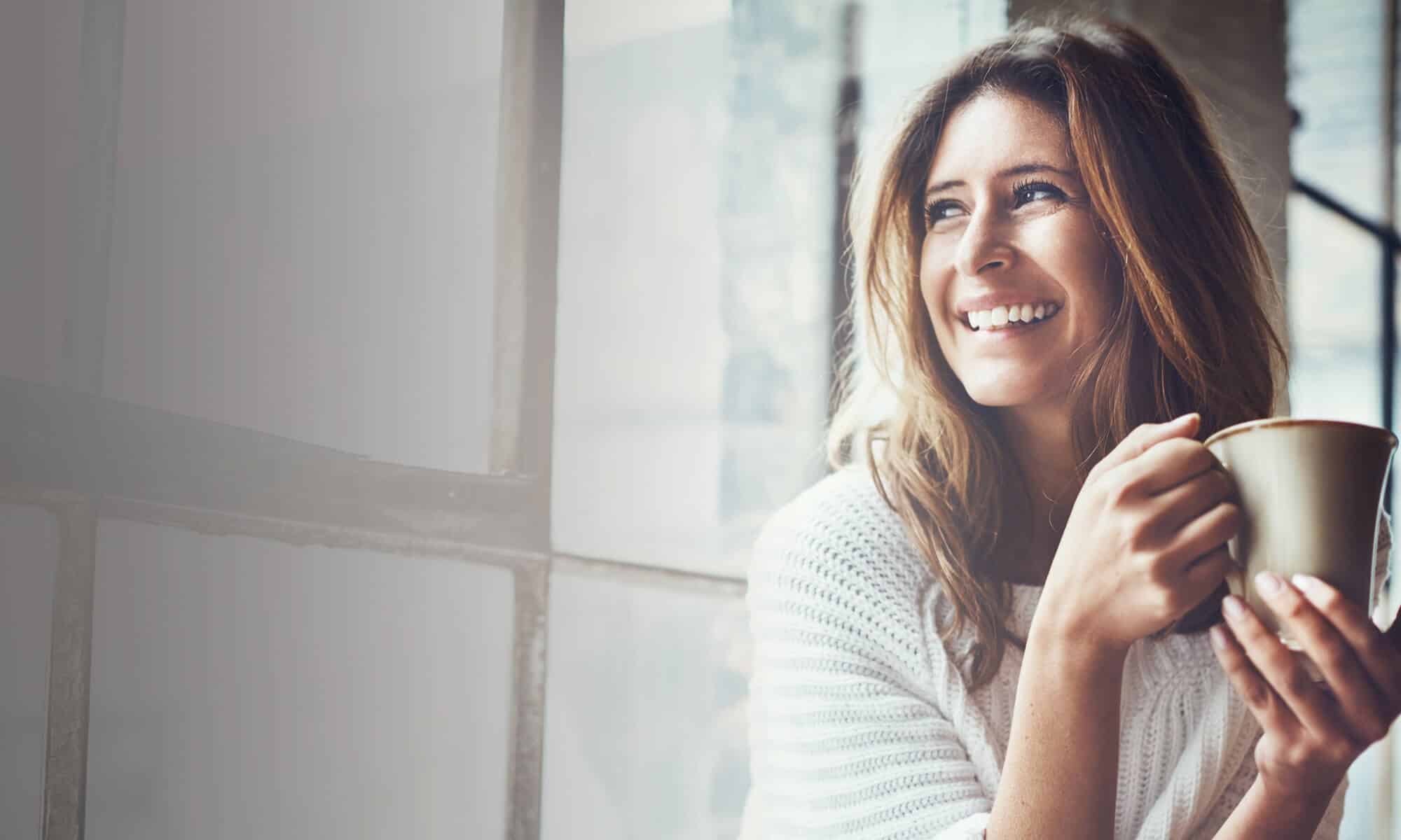 a woman holding a camera